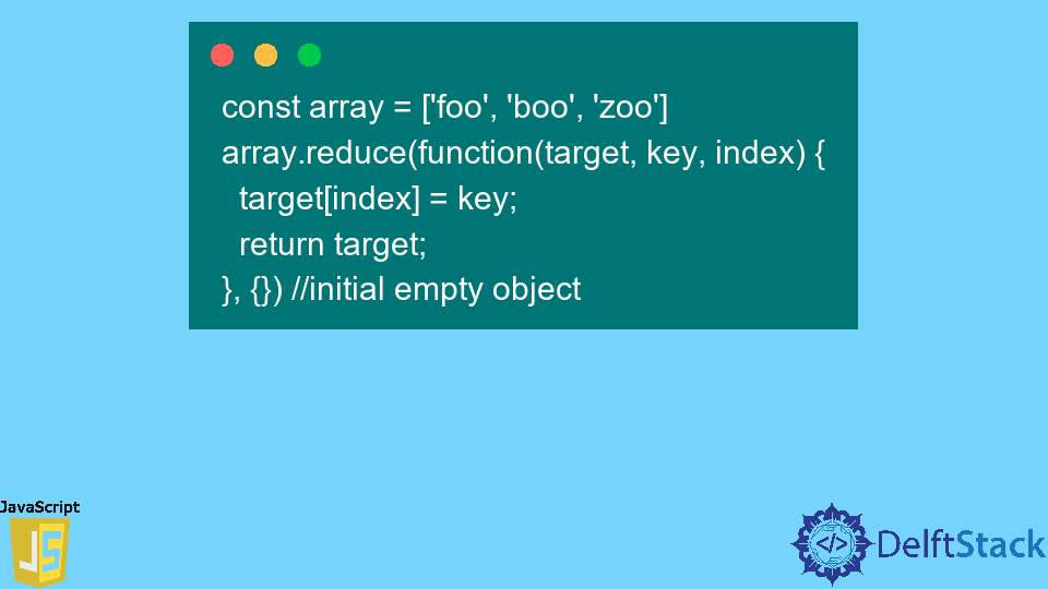 convert array of objects to object javascript